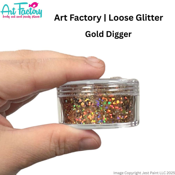 Art Factory | Loose Chunky Glitter - Gold Digger (30ml jar)