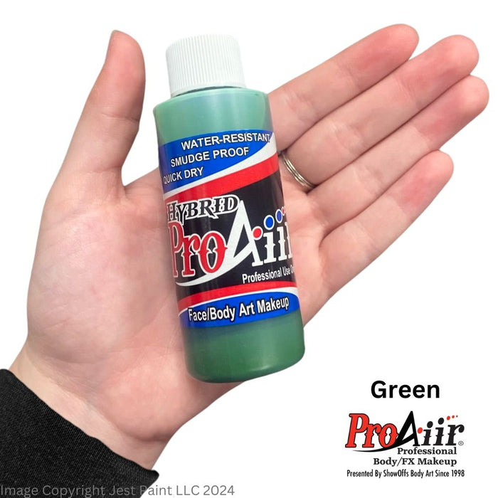 ProAiir Alcohol Based Hybrid Airbrush Body Paint 2oz - Green