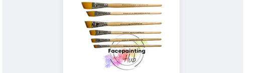 Facepainting HUB Face Painting Brushes | PRESET BUNDLE - Set of 6 Verona and Sedona Angle Brushes