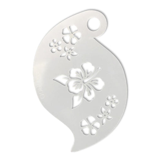 Ooh! Face Painting Stencil | Hibiscus Storm (R03)