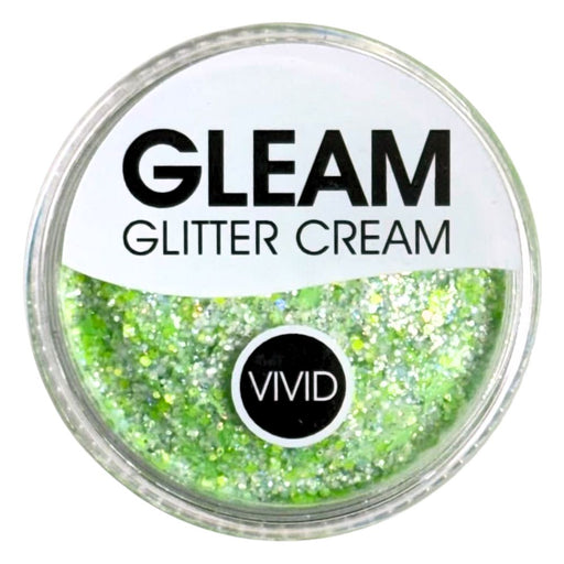 VIVID Glitter |  GLEAM Glitter Cream | Large Pastel Glow - HONEYDEW (30gr)