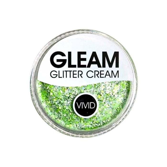 VIVID Glitter |  GLEAM Glitter Cream | Small Pastel Glow - HONEYDEW (10gr)