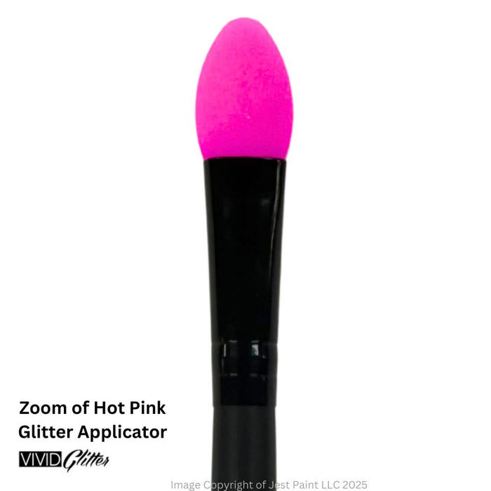 VIVID Glitter  | HOT PINK DETAIL Glitter Silicone Applicator