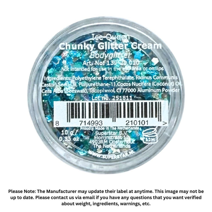 Superstar | Chunky Glitter Cream - Ice Queen (10gr Jar)