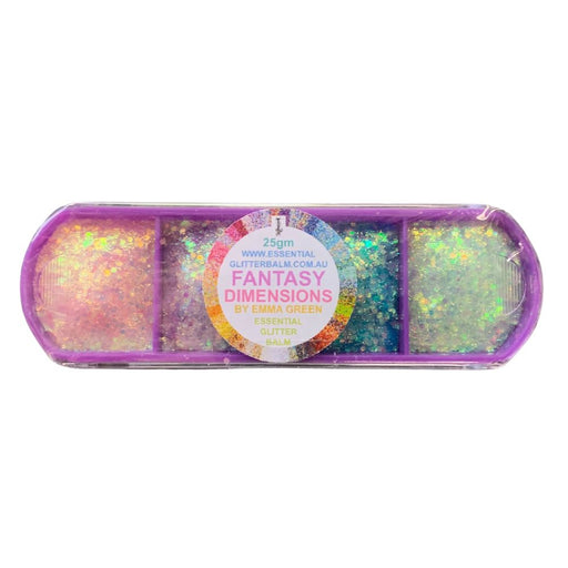 Incendium Arts | Essential Glitter Balm Palette - Emma Green's  FANTASY DIMENSIONS COLLECTION - 4 Color Power Pack  (25gr - Case Color May Vary)
