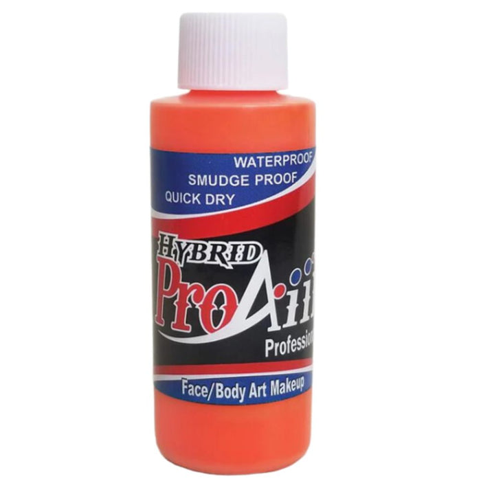 ProAiir ATOMIC Alcohol Based Hybrid Airbrush Paint - UV Isotope Orange (4oz) (SFX - Non Cosmetic)