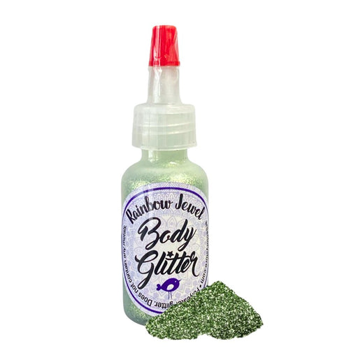 Art Factory | Rainbow Jewel Body Glitter Poof- Jade Green (1/2oz)