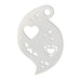 Ooh! Face Painting Stencil | Jewel Heart Storm (R02)