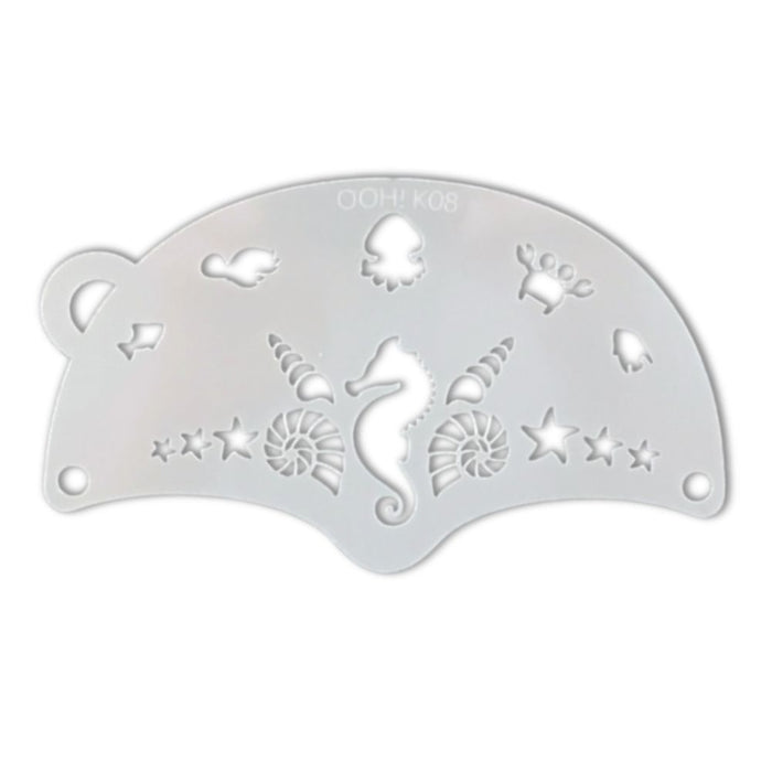 Ooh! Face Painting Stencil | Seahorse Mask (K08)