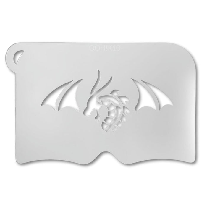 Ooh! Face Painting Stencil | Tribal Dragon Mask (K10)