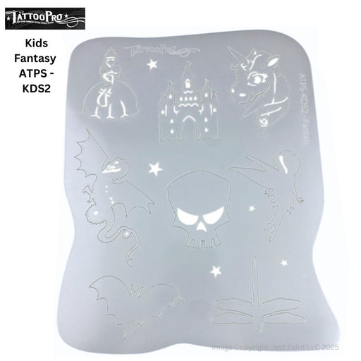 Tattoo Pro KIDS -KDS2- Body Painting Stencil - Fantasy