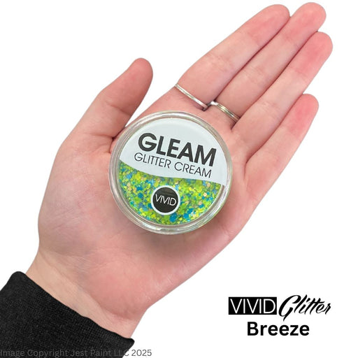 VIVID Glitter |  GLEAM Glitter Cream | Large UV BREEZE (30gr)