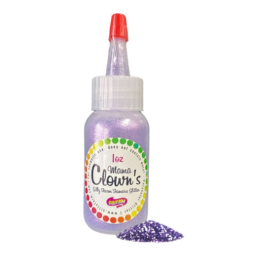 Mama Clown's Famous Glitter | Face Paint Glitter Poof - Opaque Lavender Lilac (1oz)