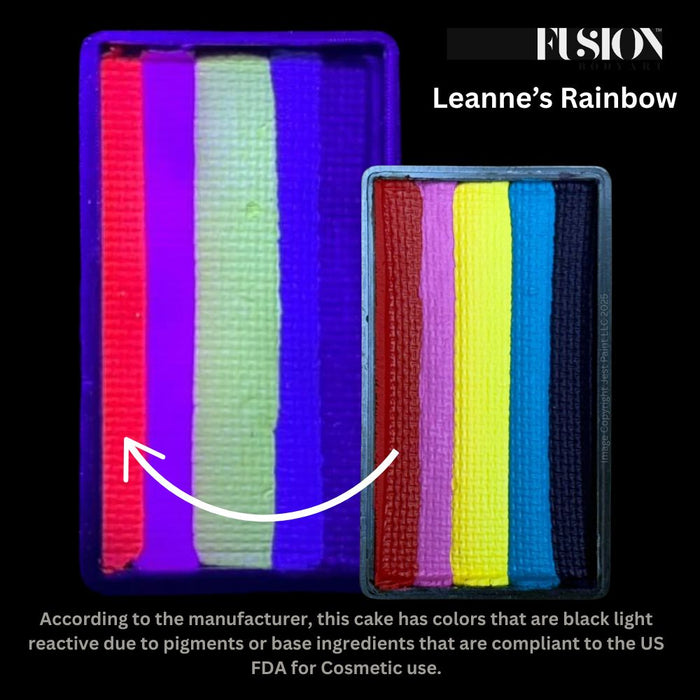 Fusion Body Face Paint - Split Cake | NEW! Leanne's Rainbow by Leanne Courtney 30gr