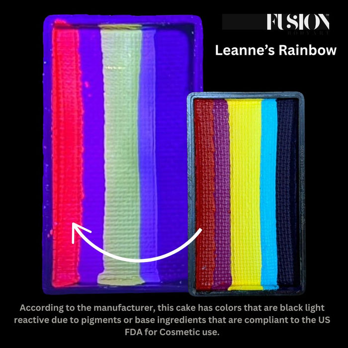 Fusion Body Art Face Paint - Split Cake | Leanne's Rainbow 30gr - Discontinued Version