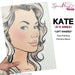 Sparkling Faces | Adult Face Painting Practice Board - NEW 3/4 Angle - Kate (Left Handed Artists)