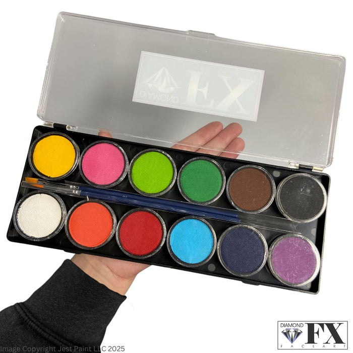 Diamond FX Face Paint - Large 12 Color Essential Palette — Jest Paint ...