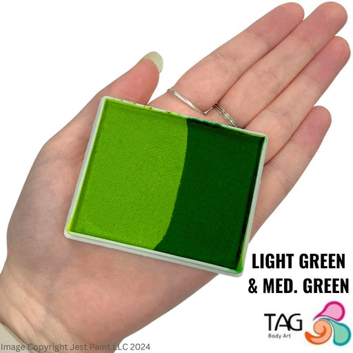 TAG Face Paint Split - Mid Green and Light Green 50gr  #3