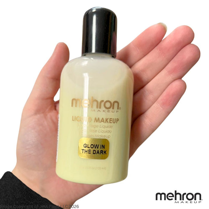 Mehron | Liquid Makeup - GLOW IN THE DARK - 4.5fl oz / 133ml Jar