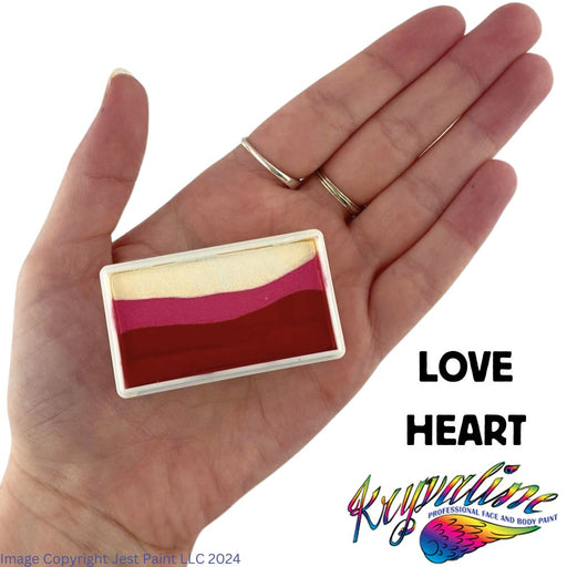 Kryvaline Face Paint Split Cake (Regular Line) - Small Love Heart 30gr