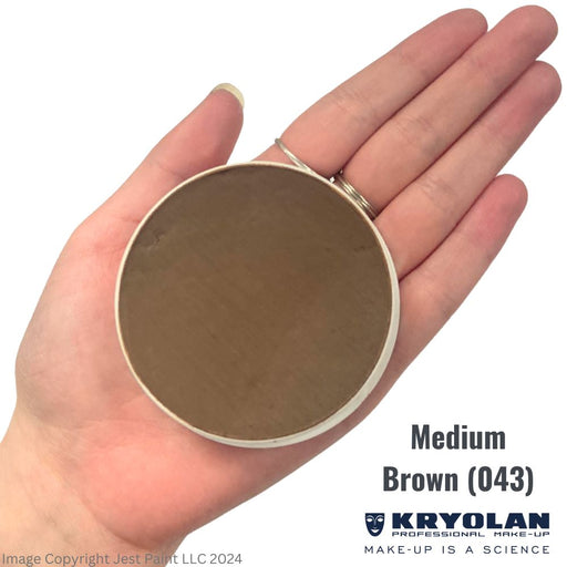 Kryolan Face Paint  Aquacolor - 043 (Medium Brown) - 30ml - While Supplies Last!