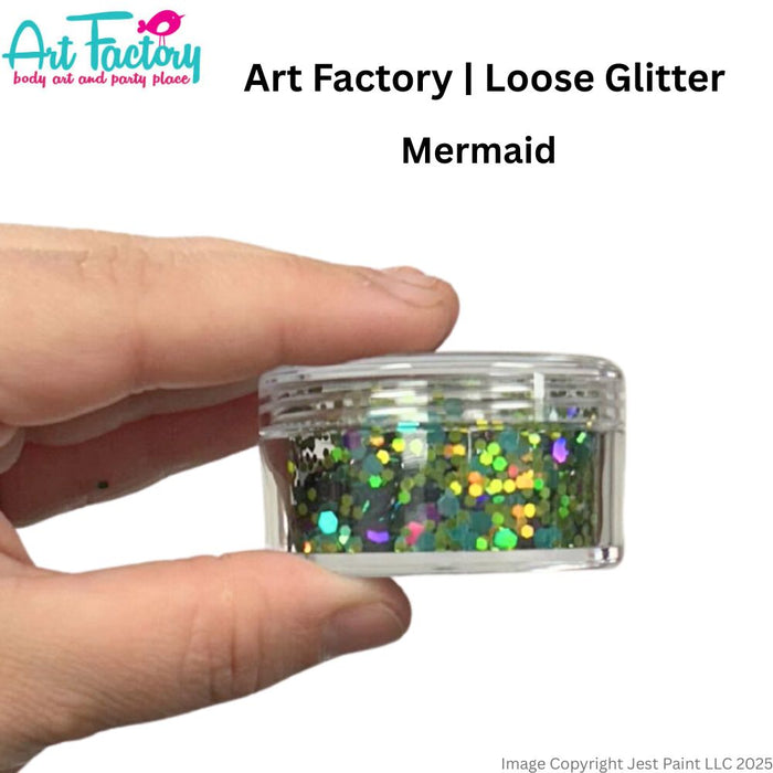 Art Factory | LOOSE Chunky Glitter - MERMAID (30ml jar)