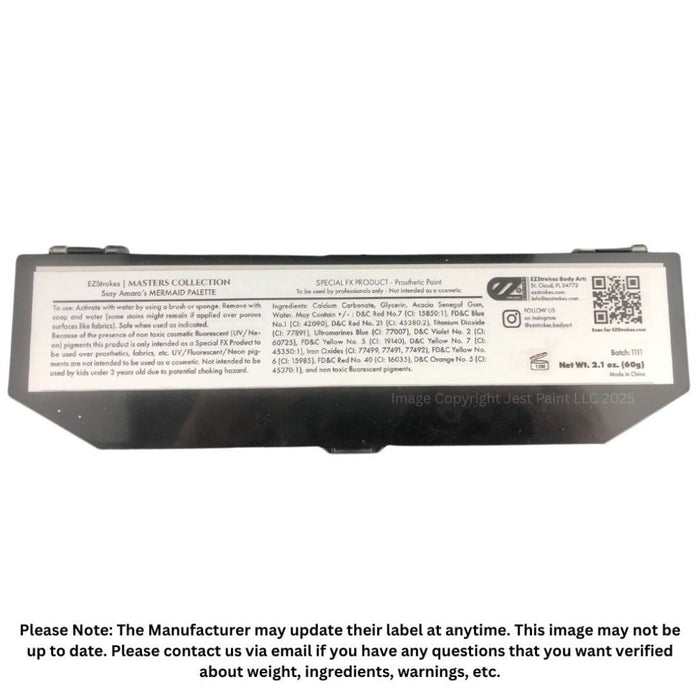 EZ STROKES by Susy Amaro | 1 Stroke Painting Palette | MERMAID Palette  (SFX Non - Cosmetic)