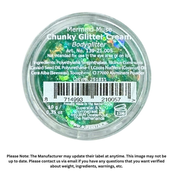 Superstar | Chunky Glitter Cream - Mermaid Muse (10gr Jar)