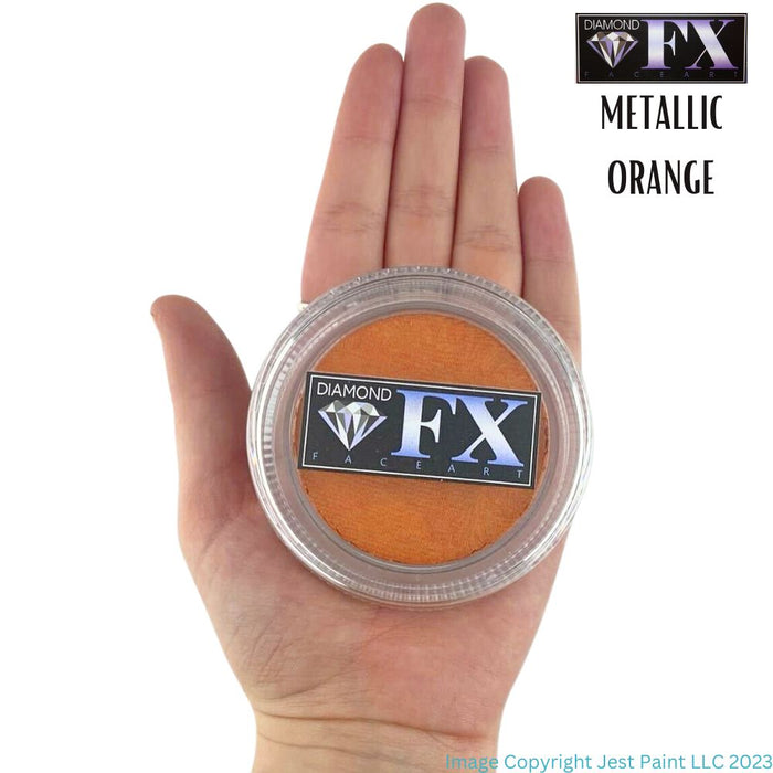 Diamond FX Face Paint - Metallic Orange 30gr