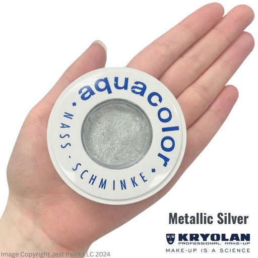 Kryolan Face Paint Aquacolor - Metallic Silver - 1oz/30ML