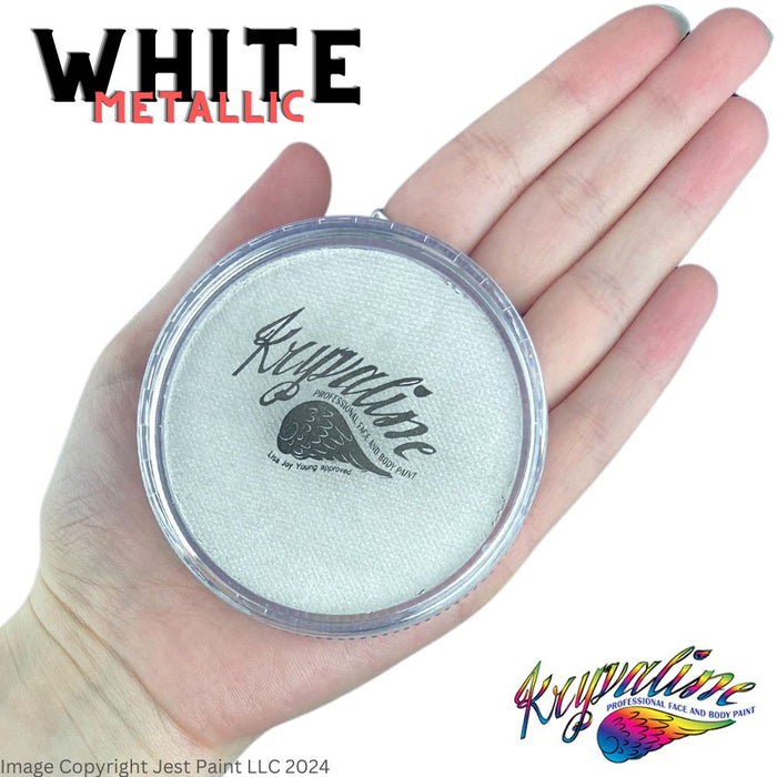 Kryvaline Face Paint Regular Line - Metallic White 30gr