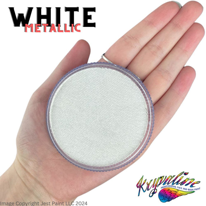 Kryvaline Face Paint Regular Line - Metallic White 30gr