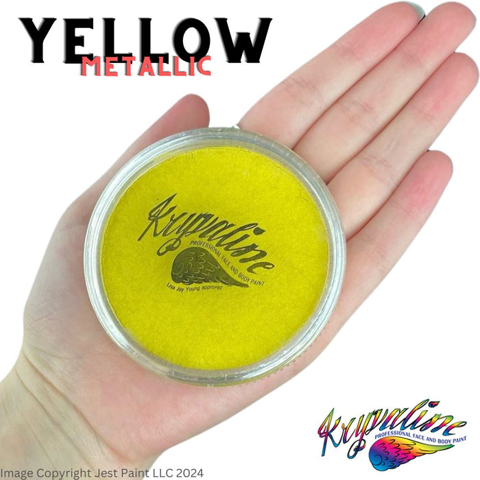 Kryvaline Face Paint Regular Line - Metallic Yellow 30gr