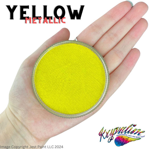 Kryvaline Face Paint Regular Line - Metallic Yellow 30gr