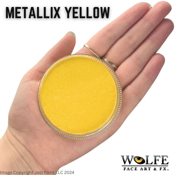 Wolfe FX Face Paint - Metallix Yellow 30gr (M50)