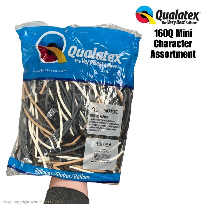 Qualatex Balloons | 160Q - MINI CHARACTER Assortment - 100 ct (3773) - While Supplies Last!