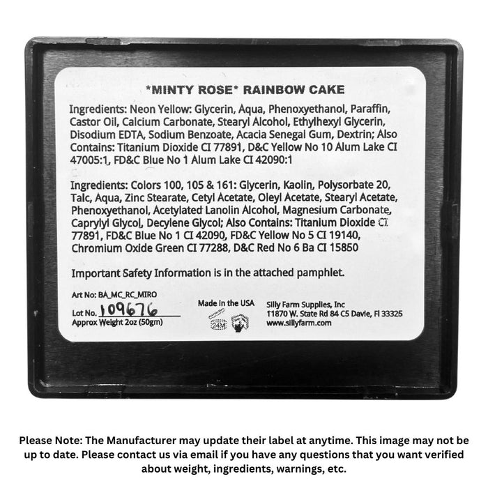 Silly Farm | Face Paint Rainbow Cake - New Version! - MINTY ROSE 45gr