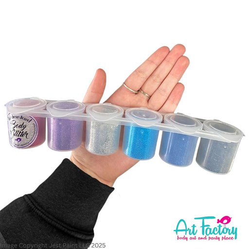 Ybody | Face Paint Glitter Set Pop Ups - Morning Mist -  #9 (Fragile Lid Hinges)