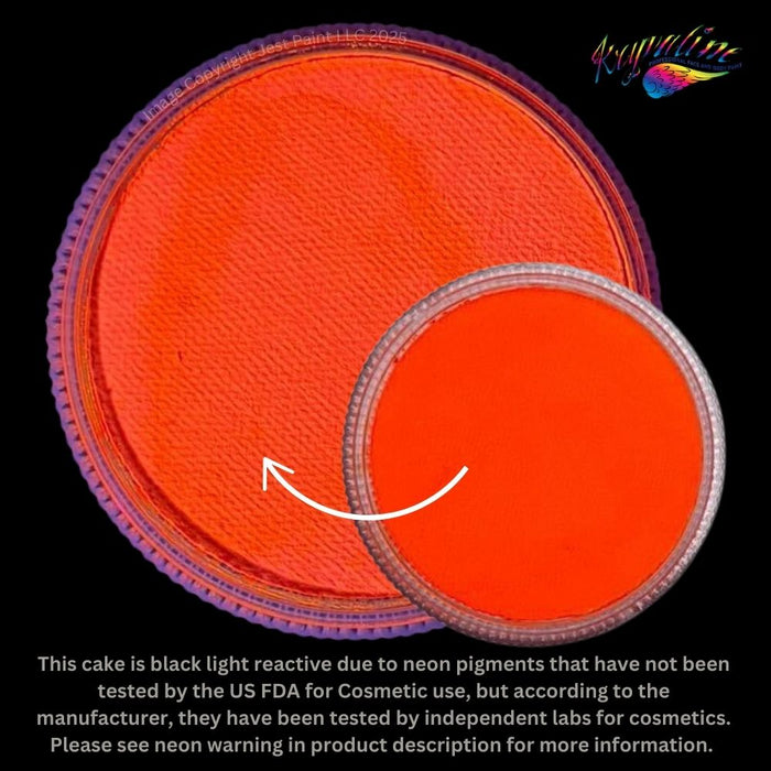 Kryvaline Paint (Regular Line) - Neon Orange 30gr (SFX - Non Cosmetic) - DISCONTINUED