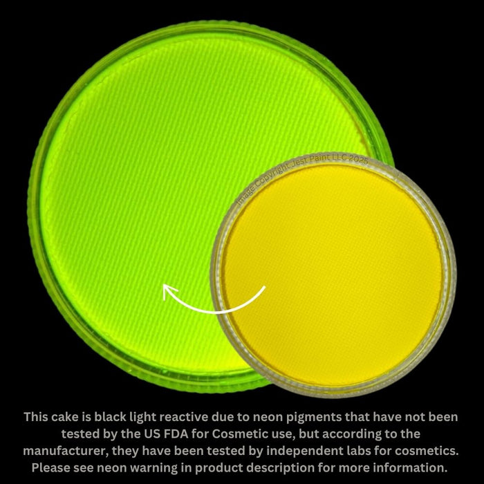 Fusion Body Art & FX - UV Neon Yellow 32gr  (SFX - Non Cosmetic)