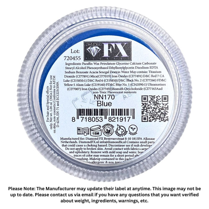 Diamond FX Paint - Neon Blue 30gr (NN170) (SFX - Non Cosmetic)