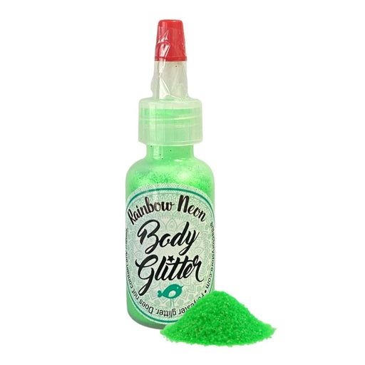 Art Factory | Rainbow Neon Body Glitter Poof - UV Neon Green (1/2oz)