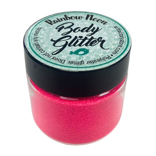 Art Factory | Rainbow Neon Body Glitter - Neon Pink (1oz jar)