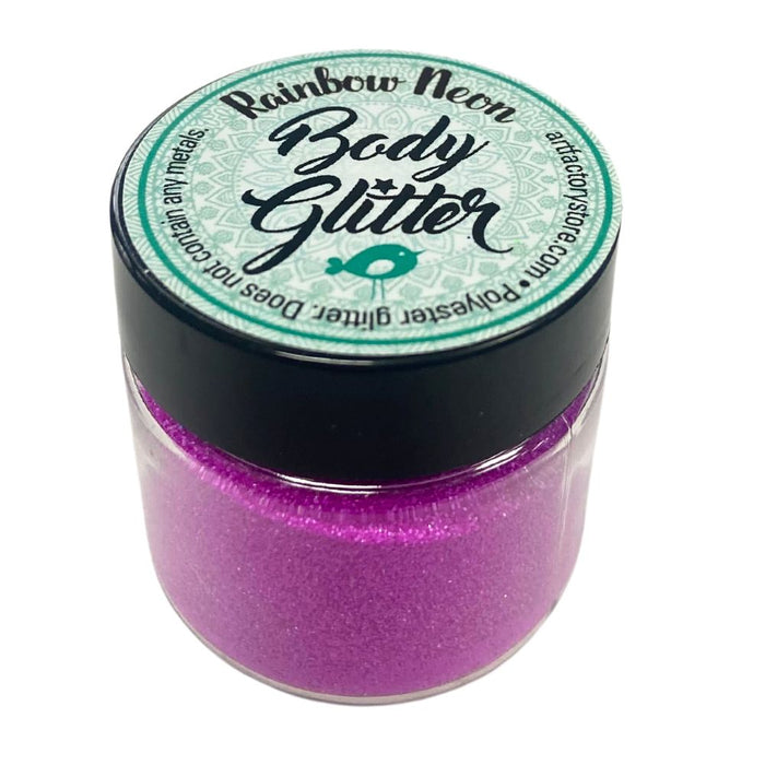 Art Factory | Rainbow Neon Body Glitter - Neon Purple (1oz jar)