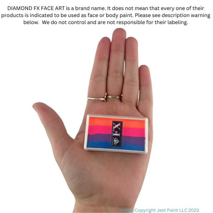 DFX Special Effects Paint Rainbow Cake - Neon Sun (RS30-69)  Approx. Net 14ml / .47 fl oz  #36 (SFX - Non Cosmetic)