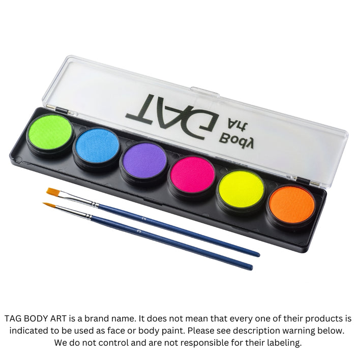TAG Paint - 6 Color Neon Palette (SFX - Non Cosmetic) - DISCONTINUED