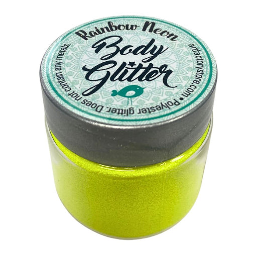 Art Factory | Rainbow Neon Body Glitter - Neon Yellow (1oz jar)