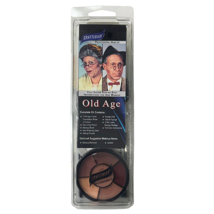 Graftobian | Special FX Professional Make Up Set - 9 Piece OLD AGE KIT