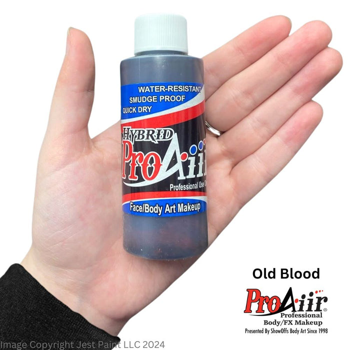 ProAiir Alcohol Based Hybrid Airbrush Body Paint 2oz - OLD BLOOD / Zombie