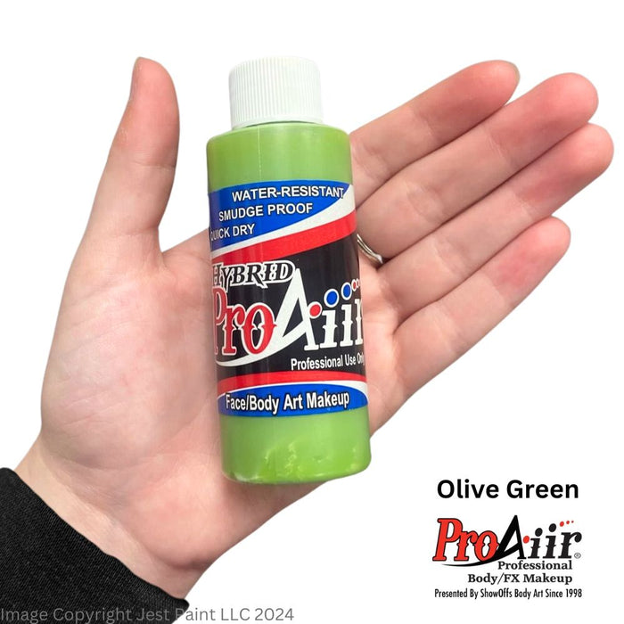 ProAiir Alcohol Based Hybrid Airbrush Body Paint 2oz - Olive Green